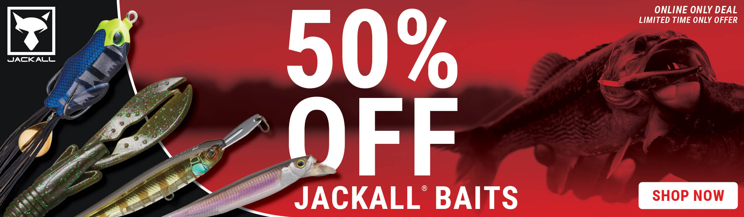 50% OFF Jackall Baits